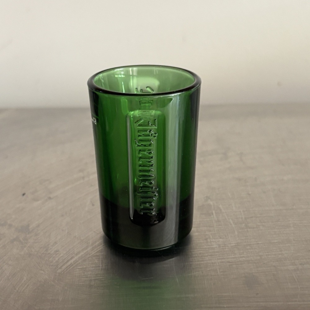 Jagermeister 2CL Embossed Logo Green Shot Glass